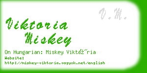 viktoria miskey business card